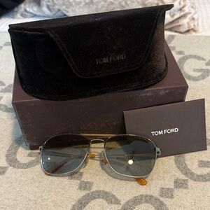 Tom Ford Metallic Frame Sunglasses